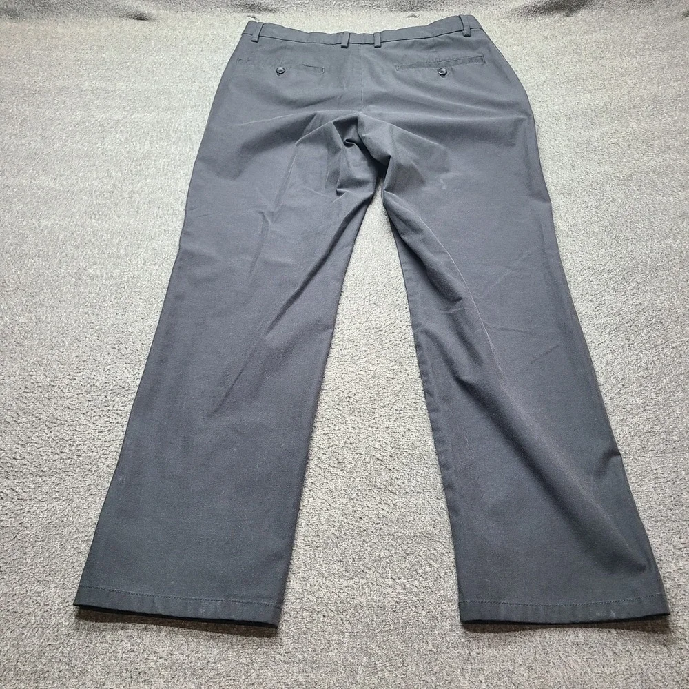 Jos A Bank Traveler Chino Pants Mens 32x30 Black Excellent Tailored Flat Front